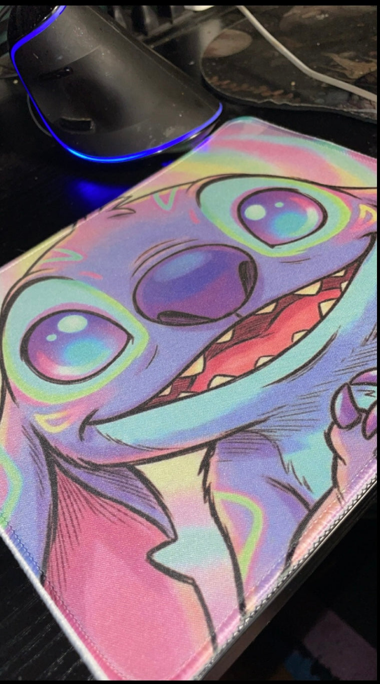 Galactic Glitch Alien Mousepad